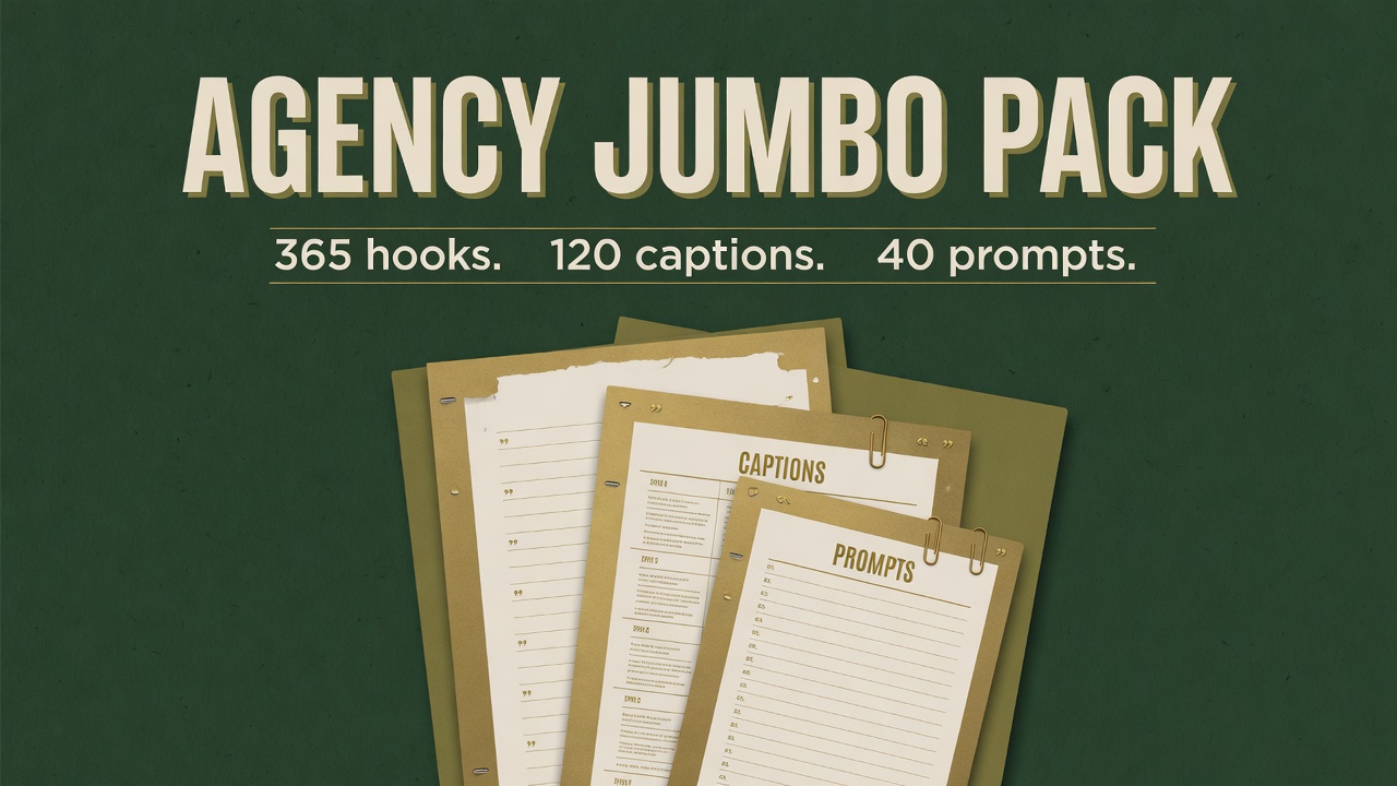 Agency Social and Prompt Jumbo Pack cover